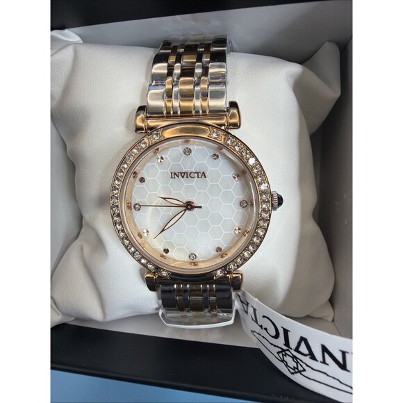 Invicta Wildflower 69285 Watch Rose Gold And Silver Toned Stainless Steel